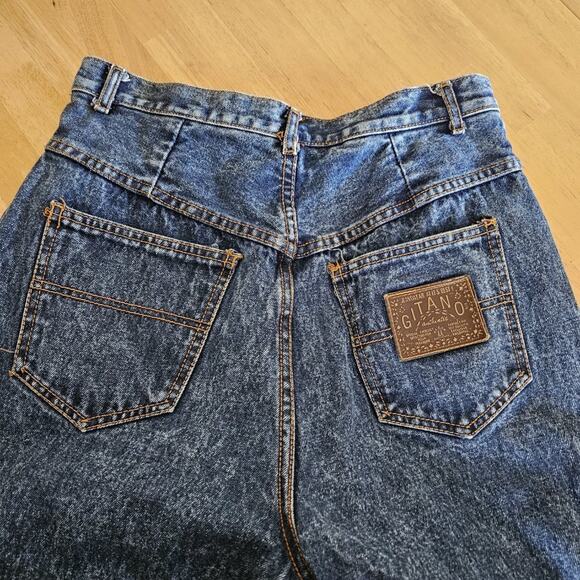 Gitano Vintage 80's High Waisted Mom Jeans - Acid Blue - size 14 - EUC - Picture 3 of 12